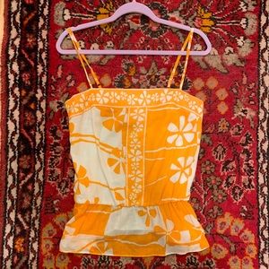 Trina Turk tropical orange top!